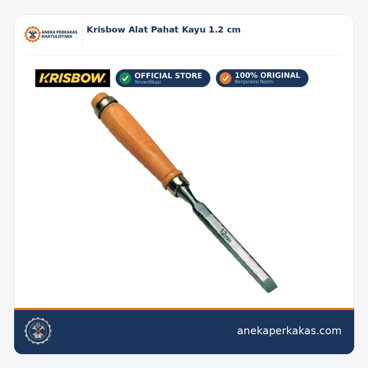 Krisbow Alat Pahat Kayu 1.2 cm