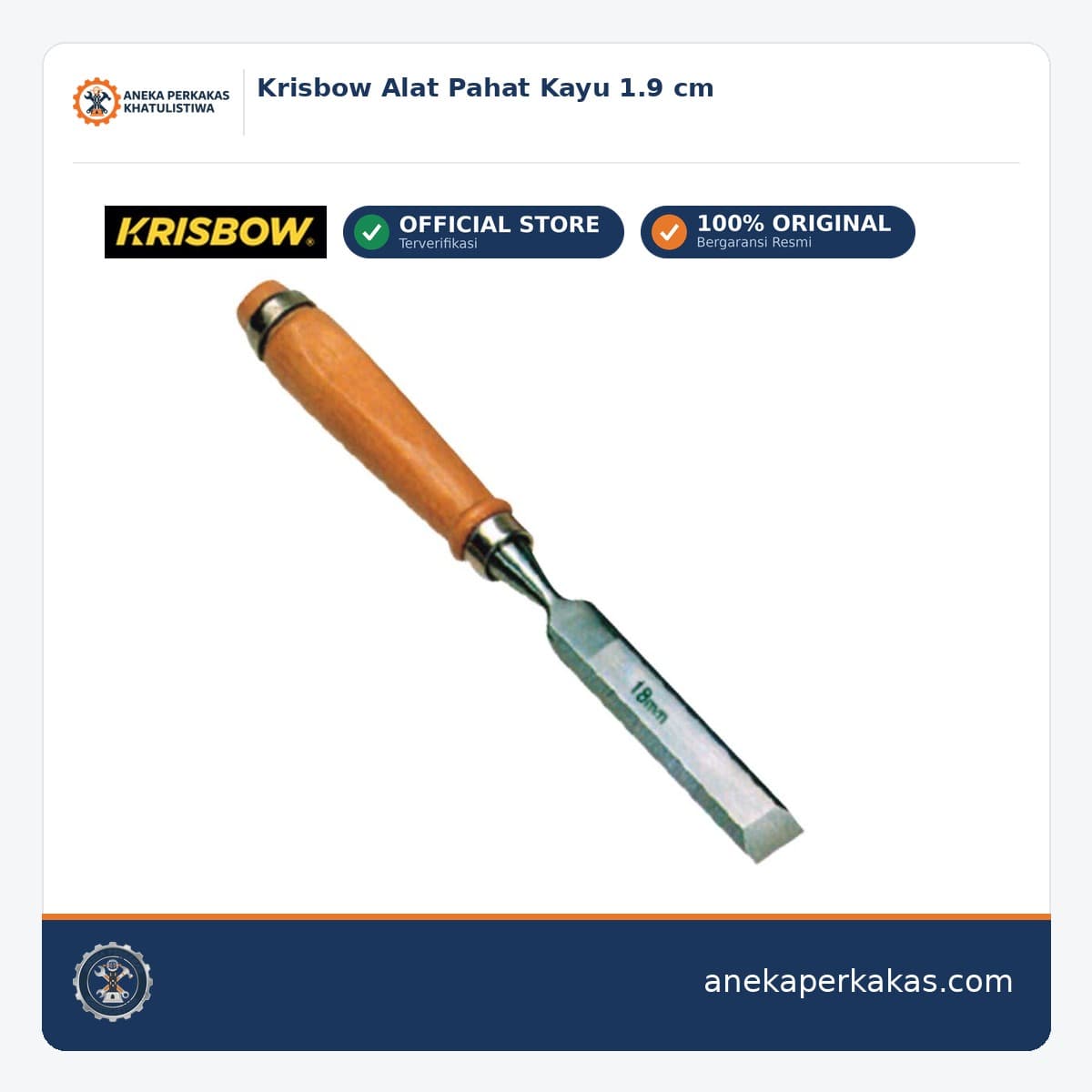Krisbow Alat Pahat Kayu 1.9 cm
