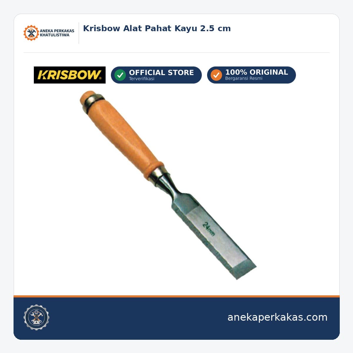 Krisbow Alat Pahat Kayu 2.5 cm