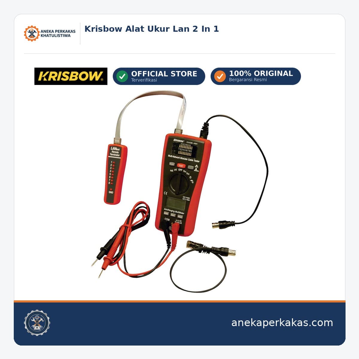 Krisbow Alat Ukur Lan 2 In 1