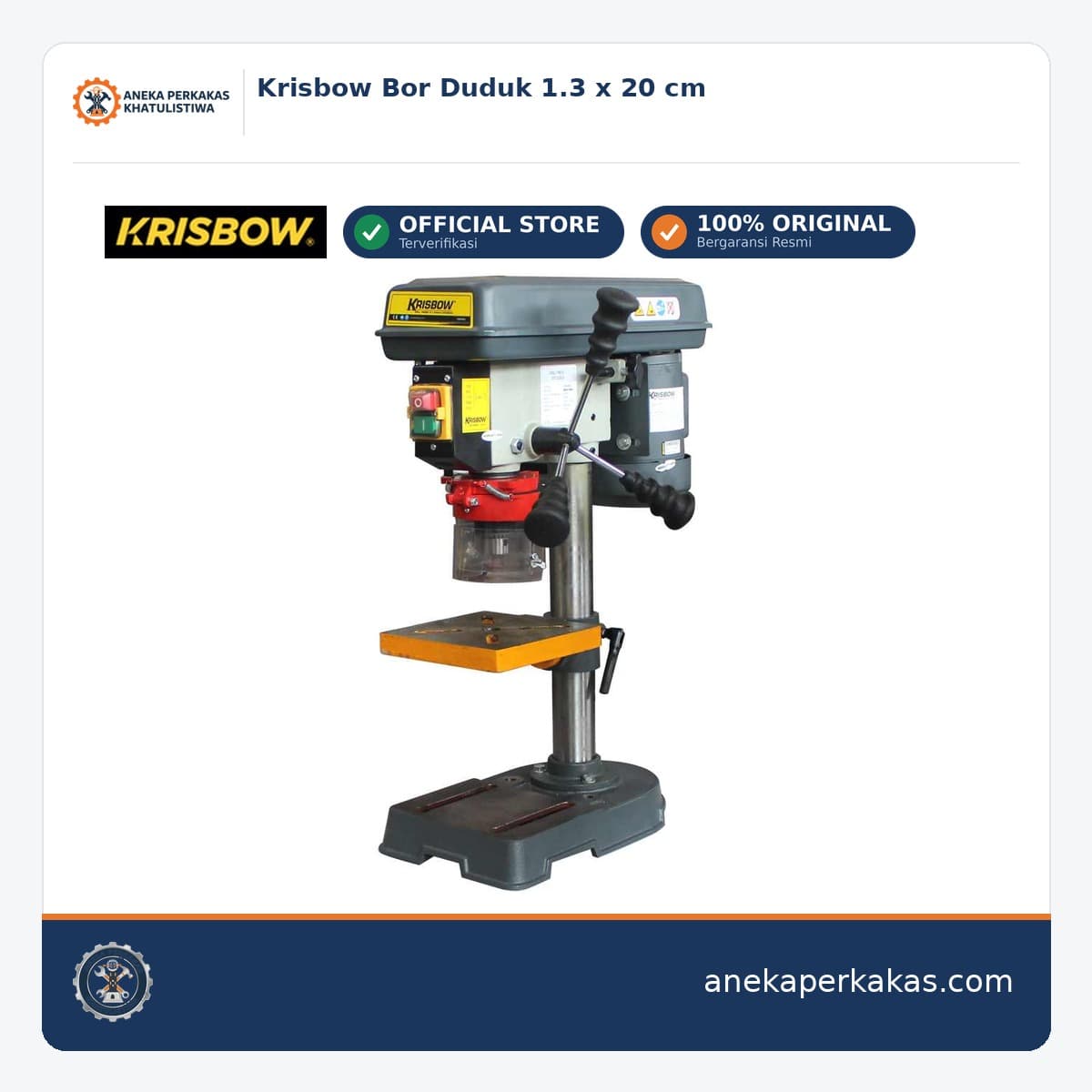 Krisbow Bor Duduk 1.3 x 20 cm