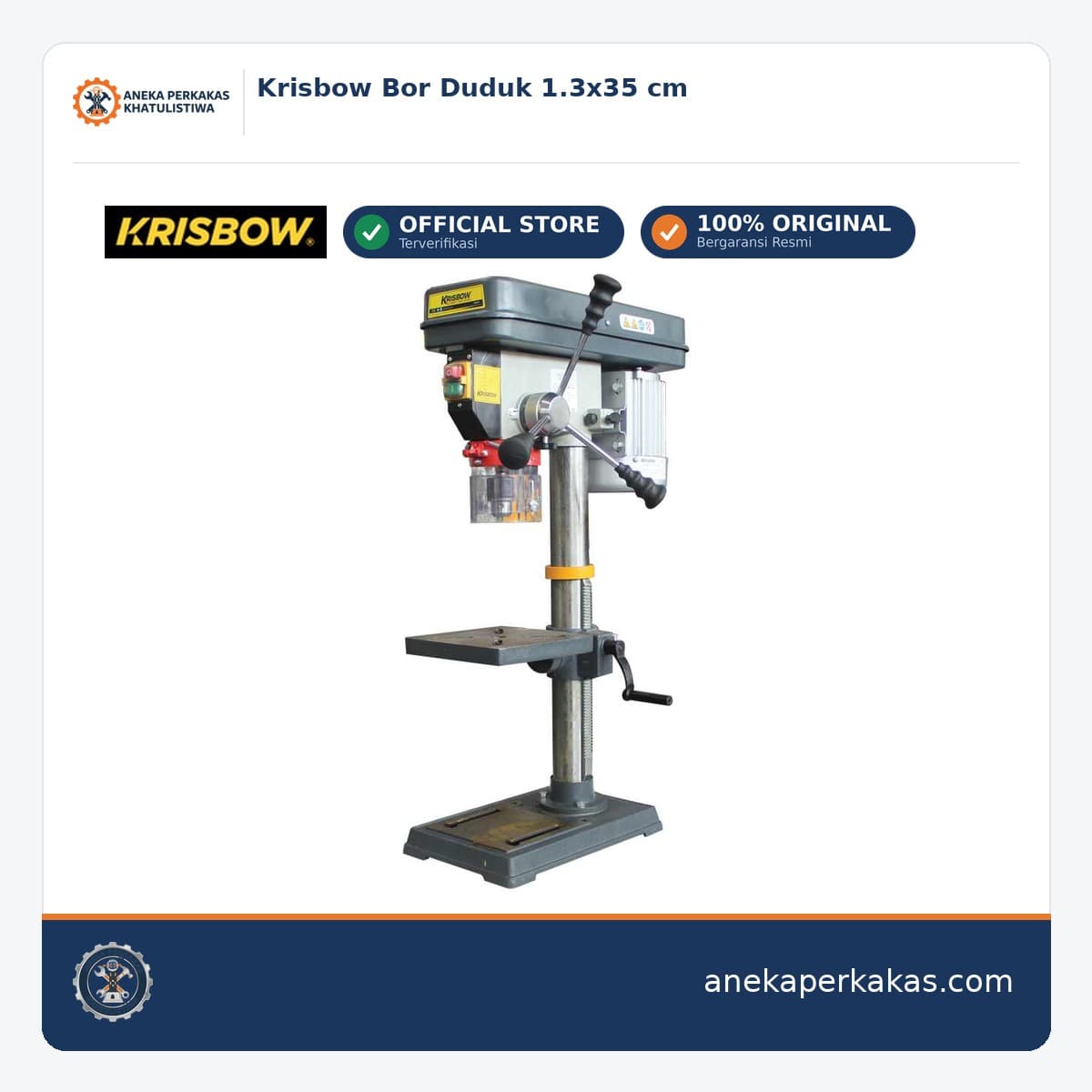 Krisbow Bor Duduk 1.3x35 cm