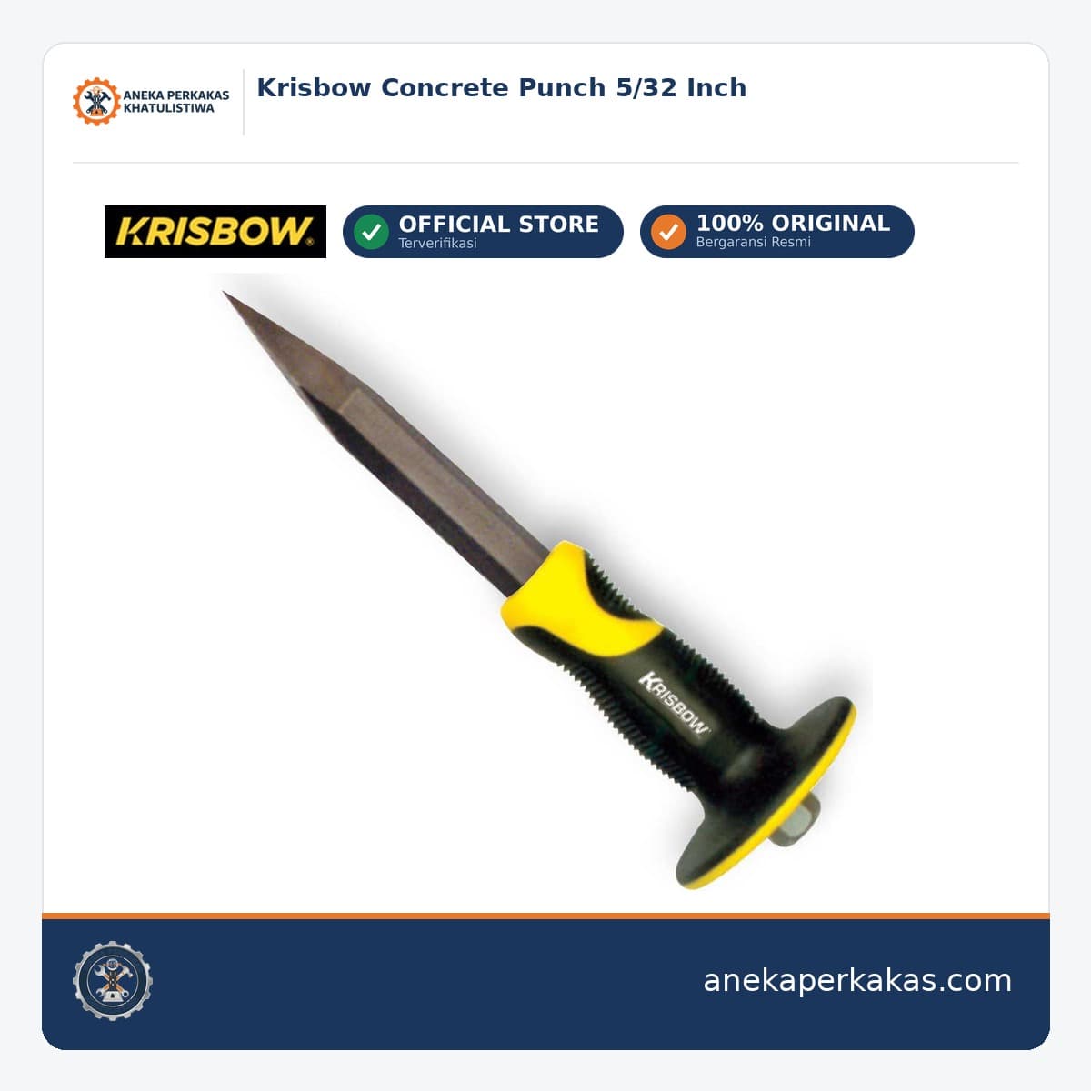 Krisbow Concrete Punch 5/32 Inch