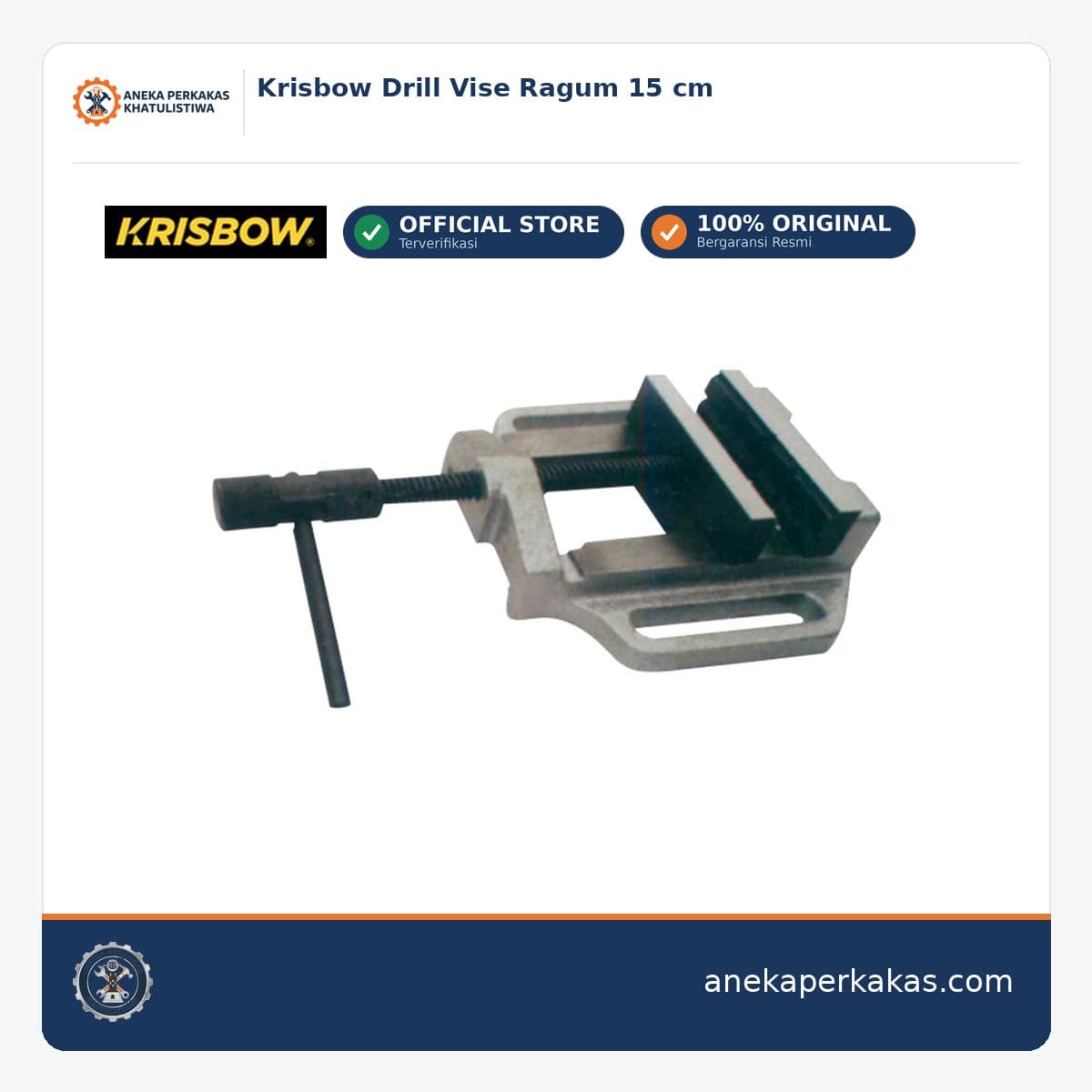 Krisbow Drill Vise Ragum 15 cm
