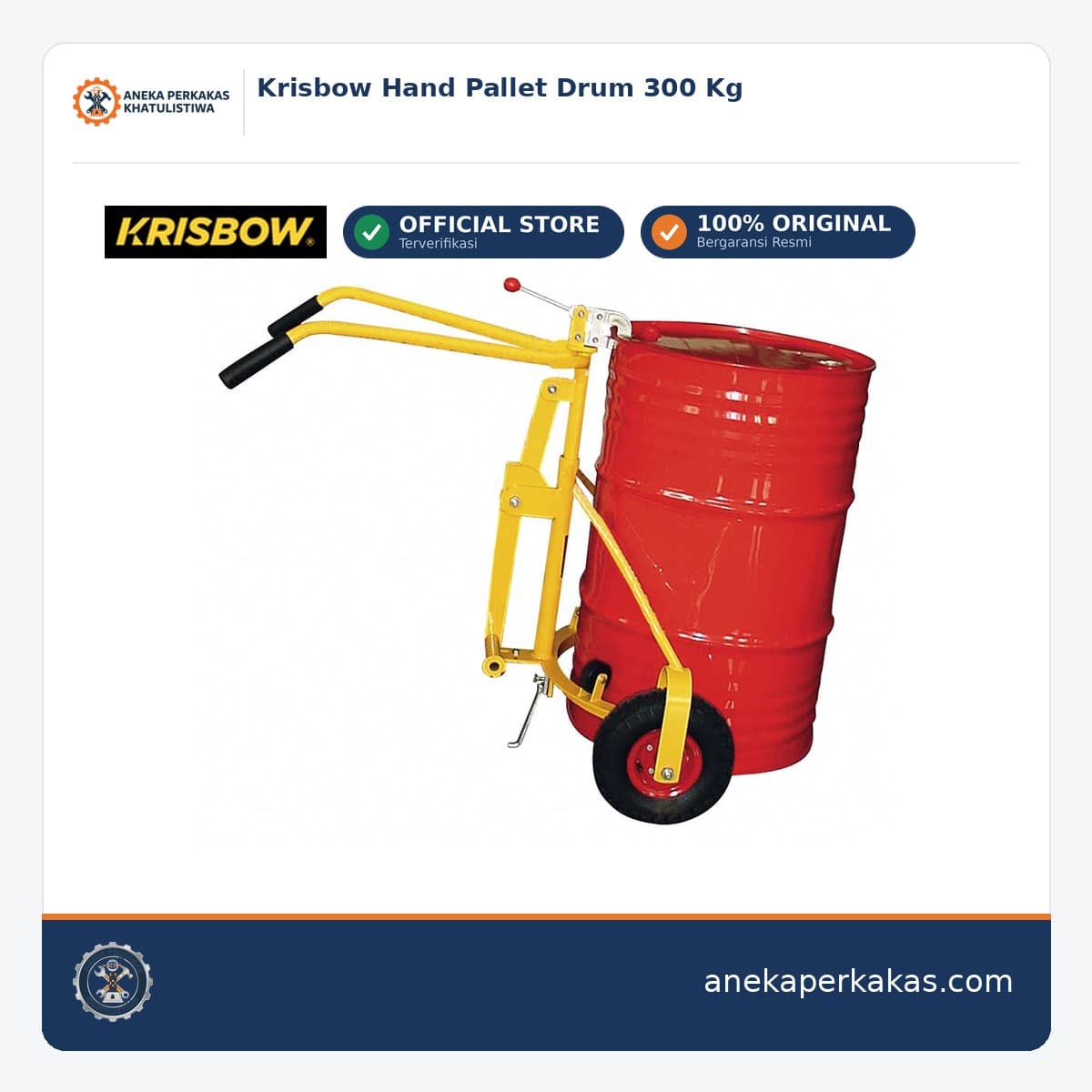 Krisbow Hand Pallet Drum 300 Kg