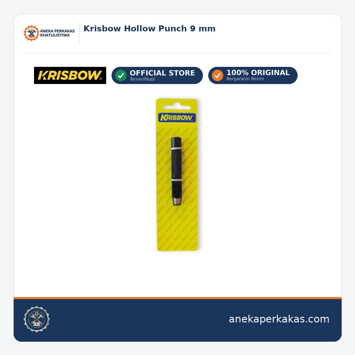 Krisbow Hollow Punch 9 mm
