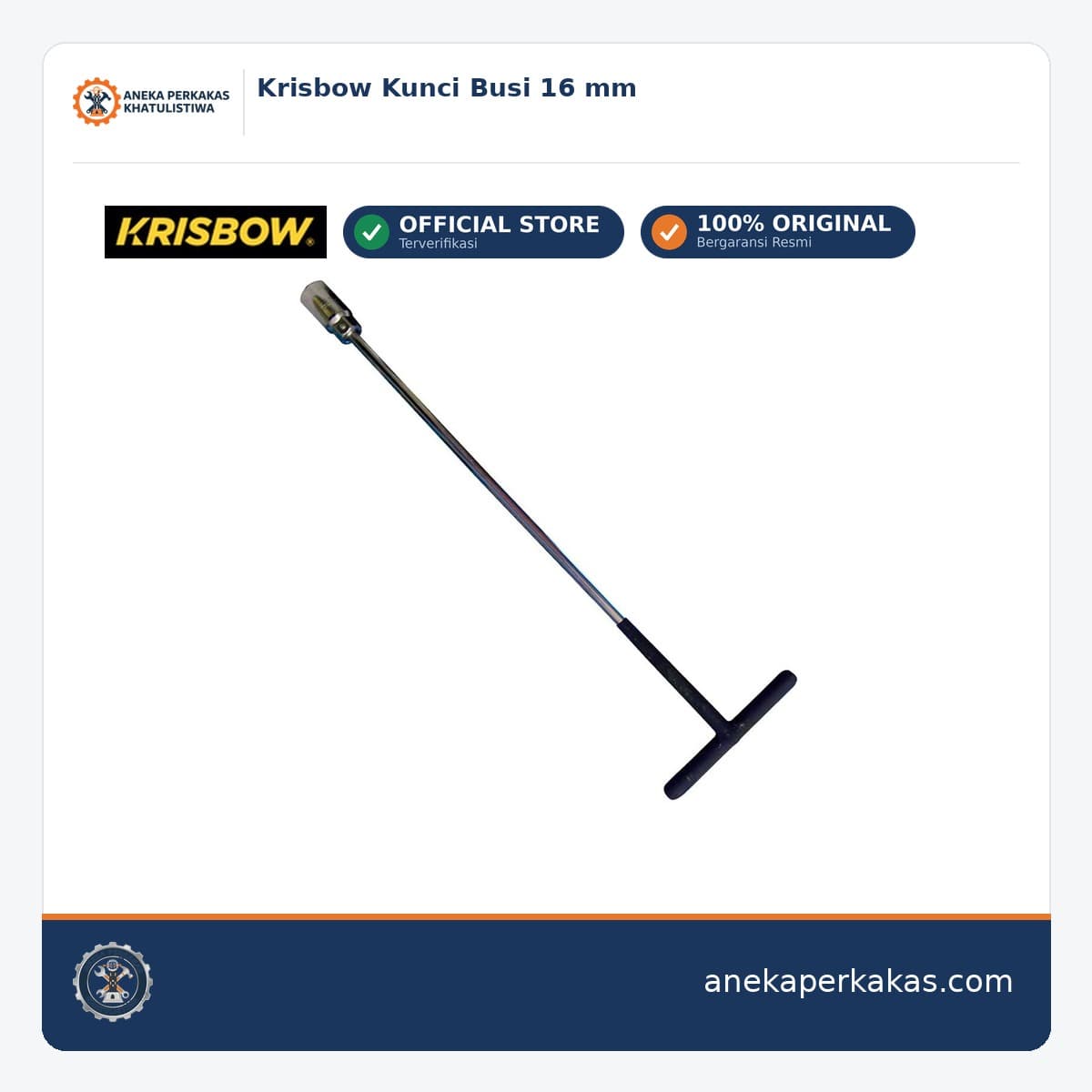 Krisbow Kunci Busi 16 mm