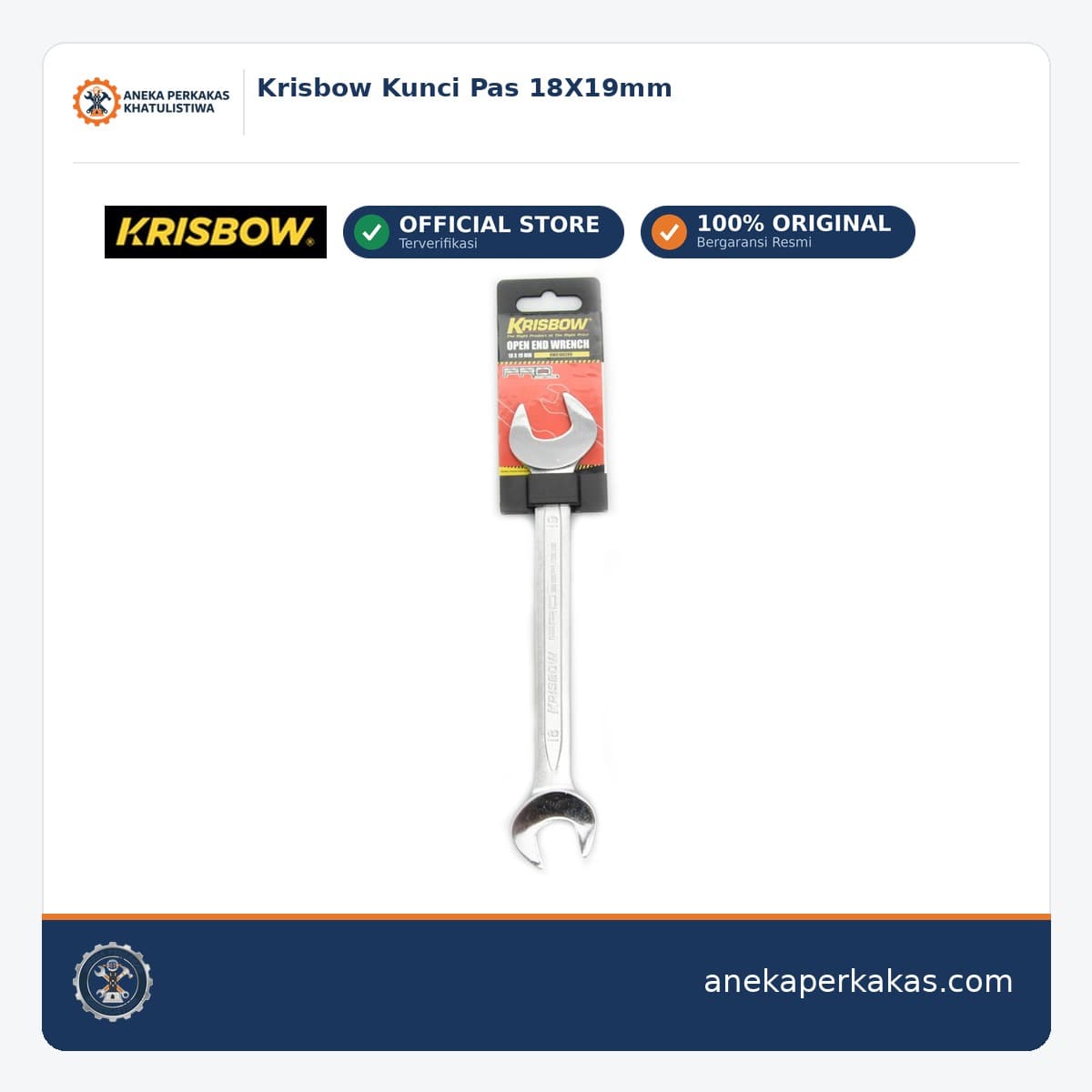 Krisbow Kunci Pas 18X19mm