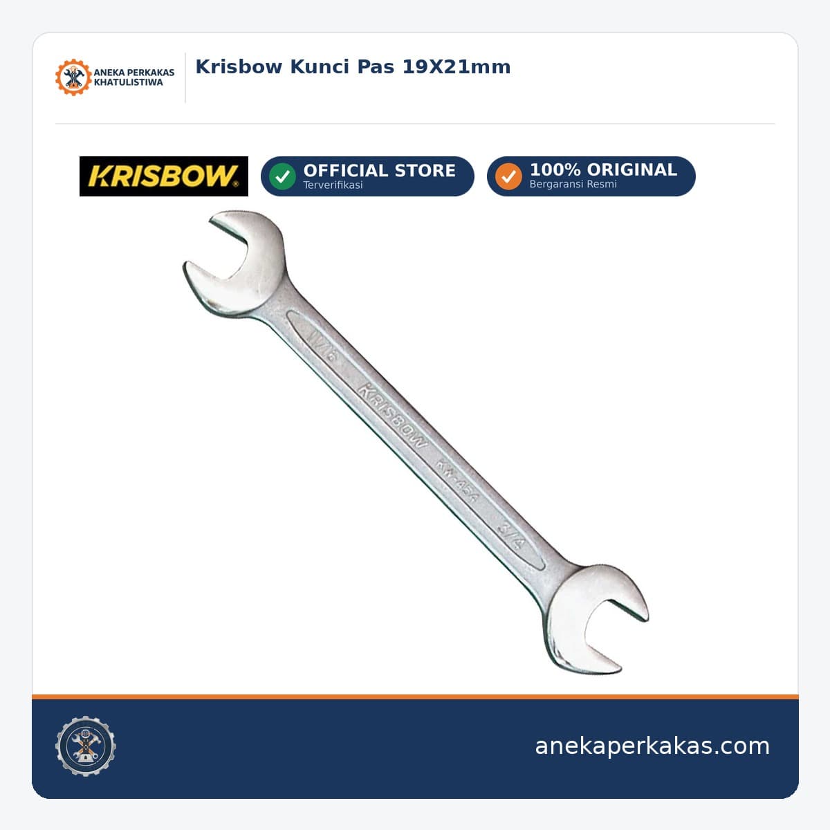 Krisbow Kunci Pas 19X21mm