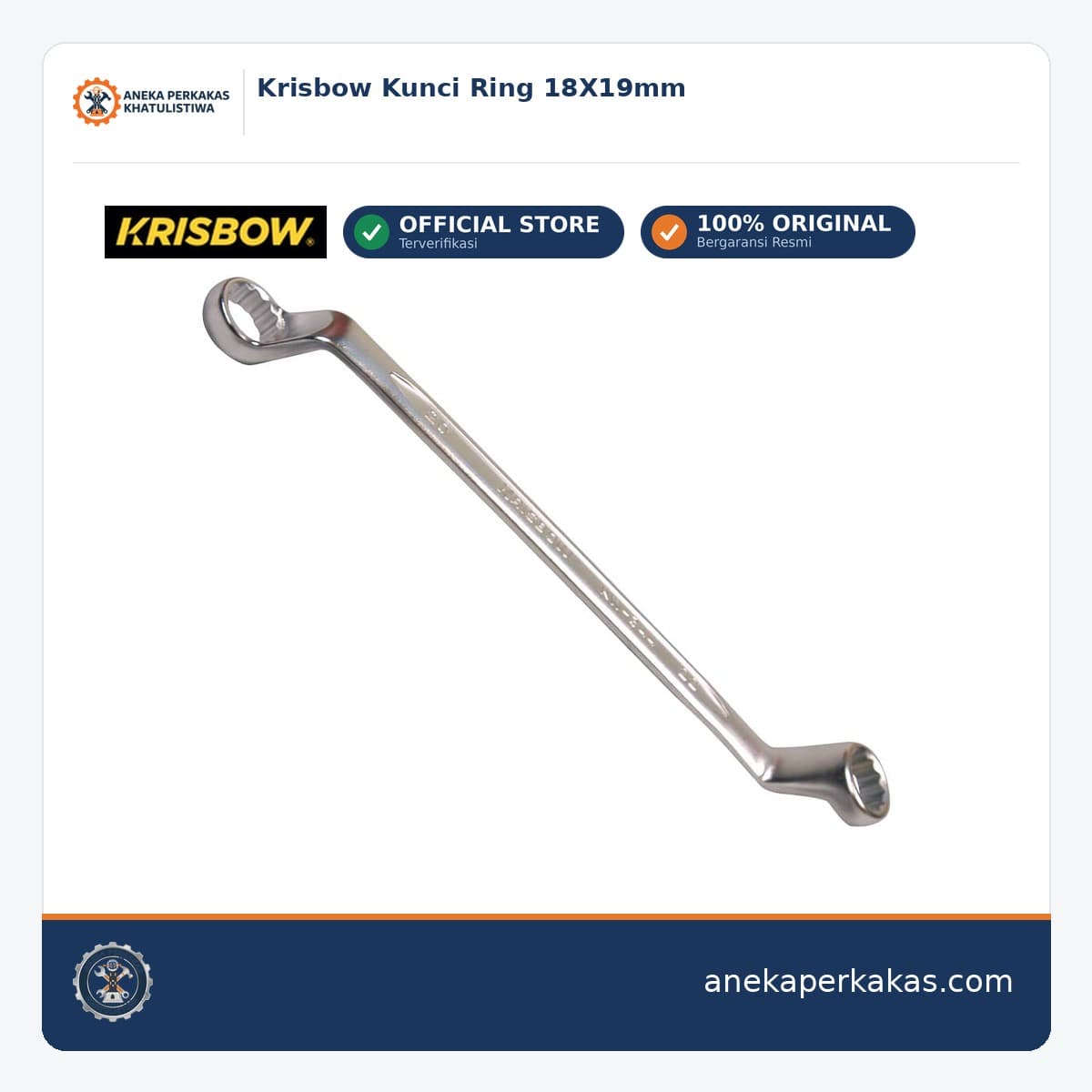 Krisbow Kunci Ring 18X19mm
