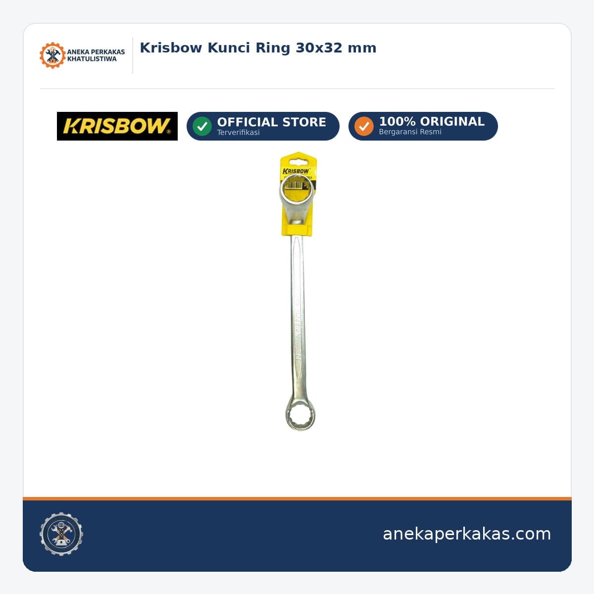 Krisbow Kunci Ring 30x32 mm