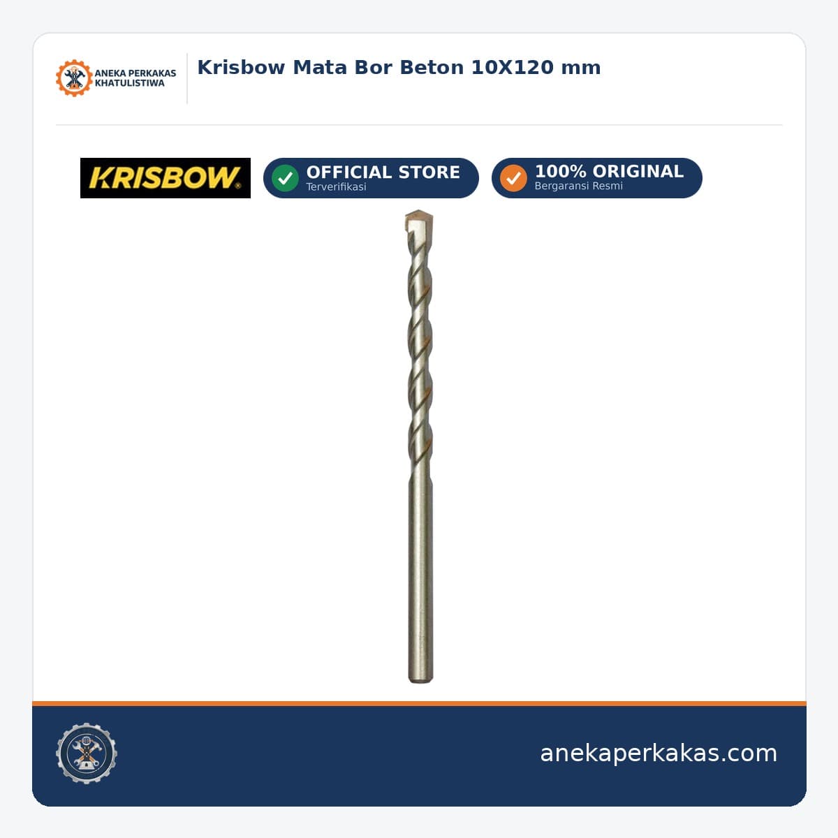 Krisbow Mata Bor Beton 10X120 mm
