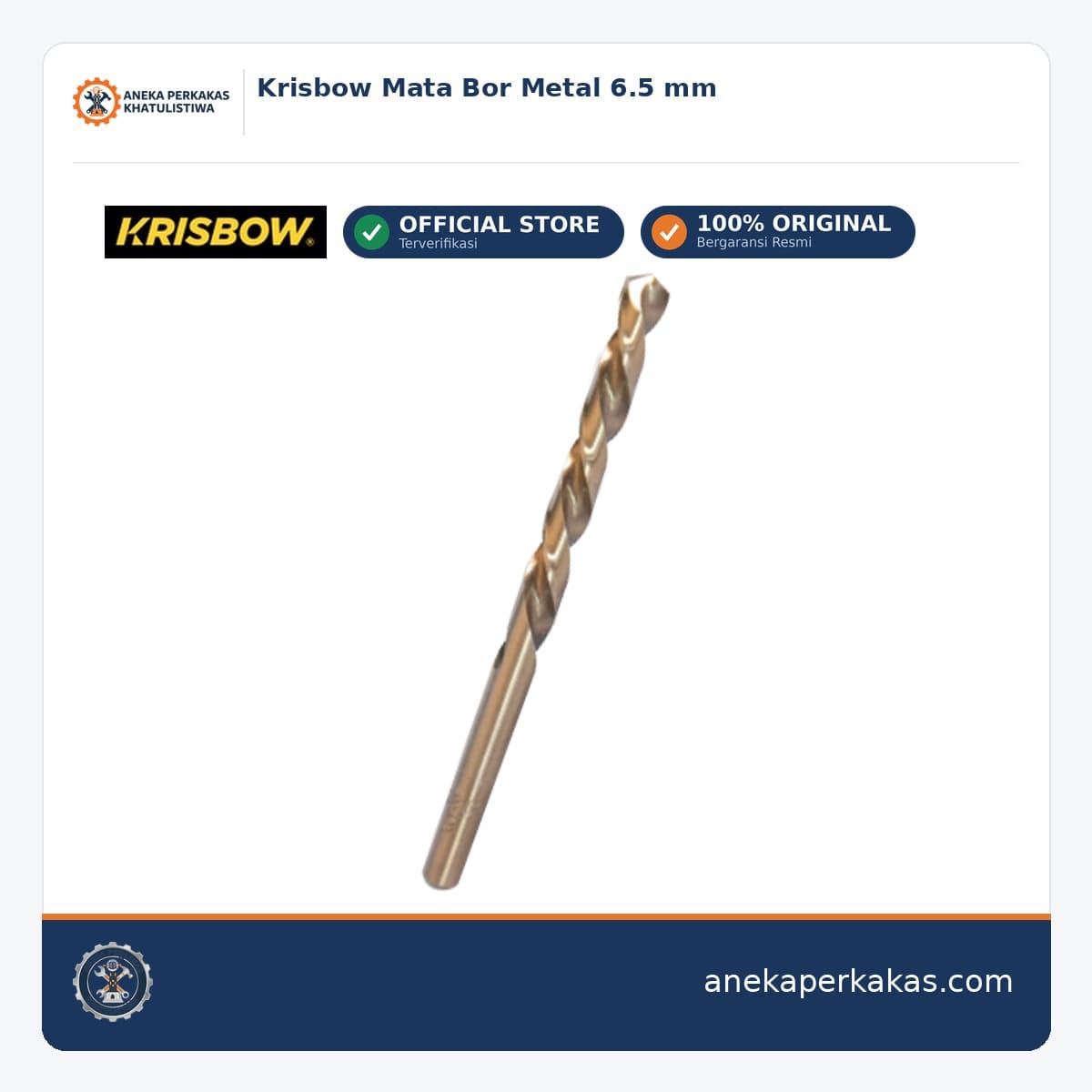 Krisbow Mata Bor Metal 6.5 mm