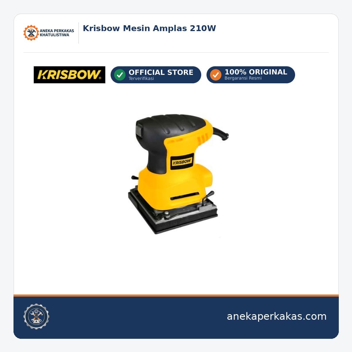 Krisbow Mesin Amplas 210W