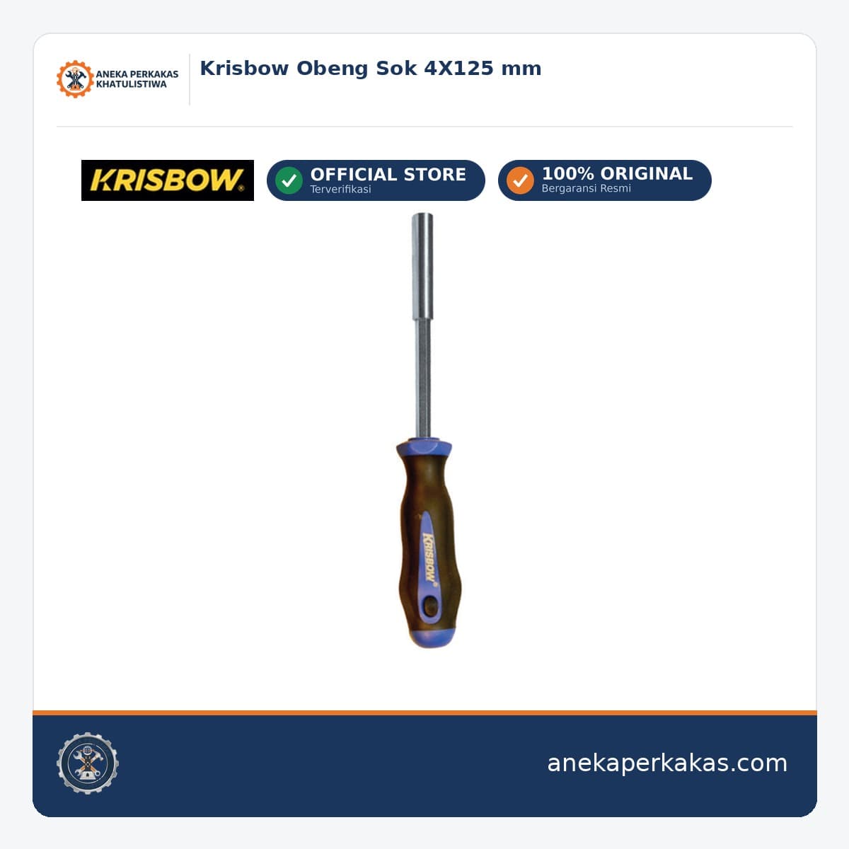 Krisbow Obeng Sok 4X125 mm