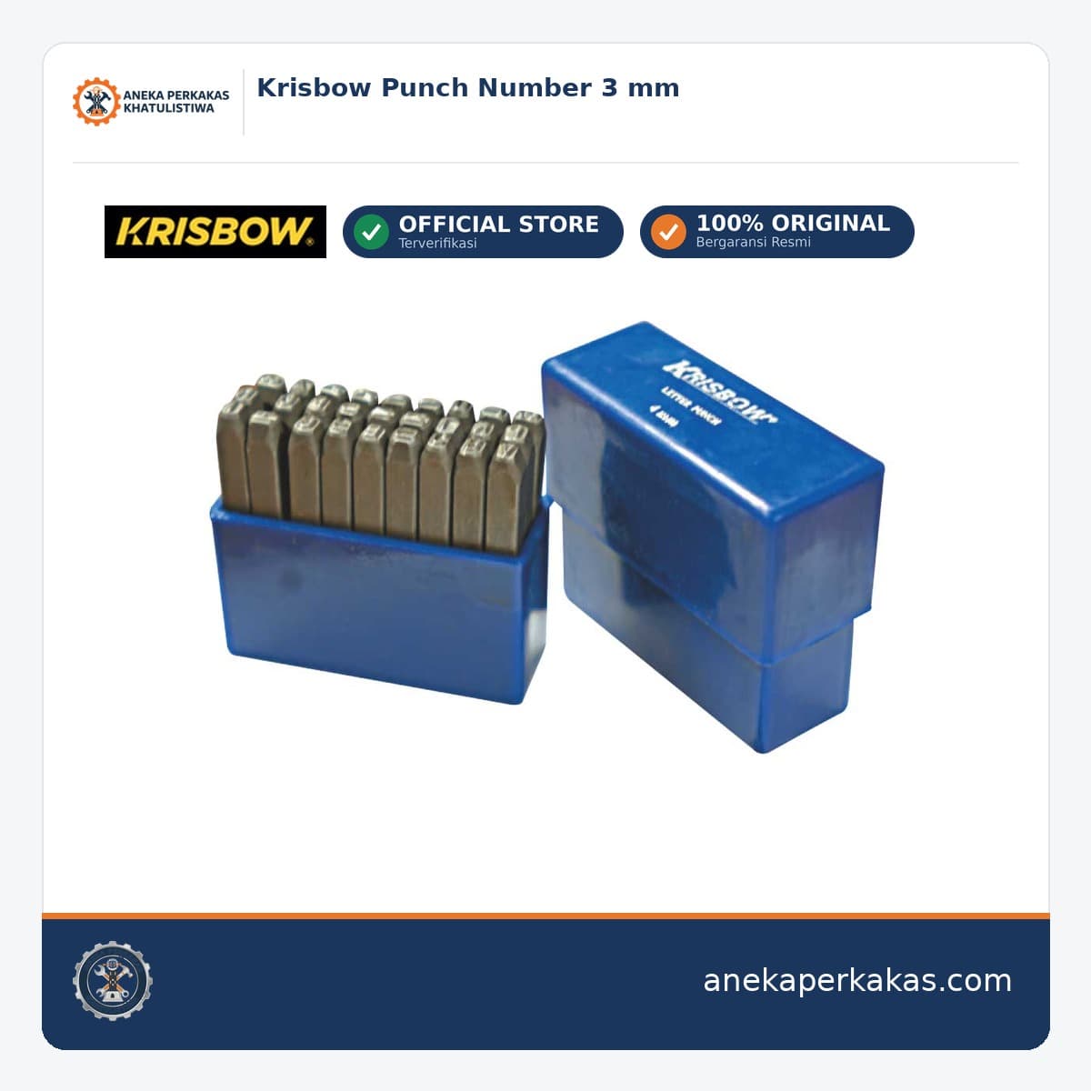 Krisbow Punch Number 3 mm