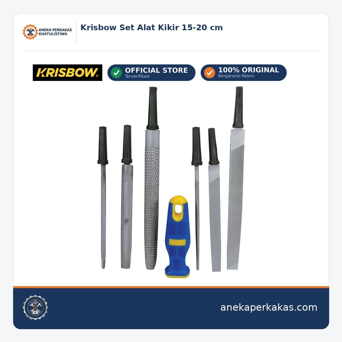 Krisbow Set Alat Kikir 15-20 cm