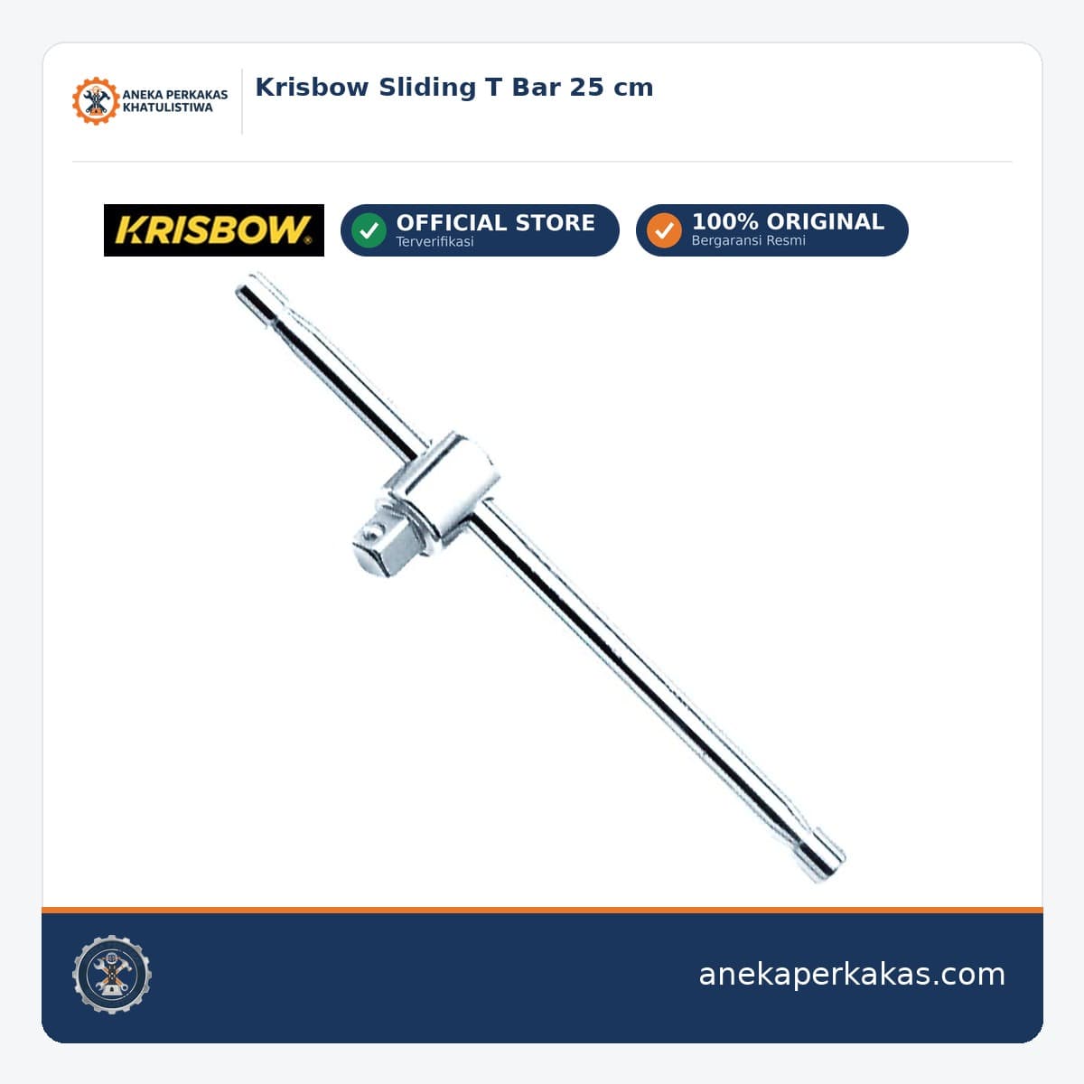 Krisbow Sliding T Bar 25 cm