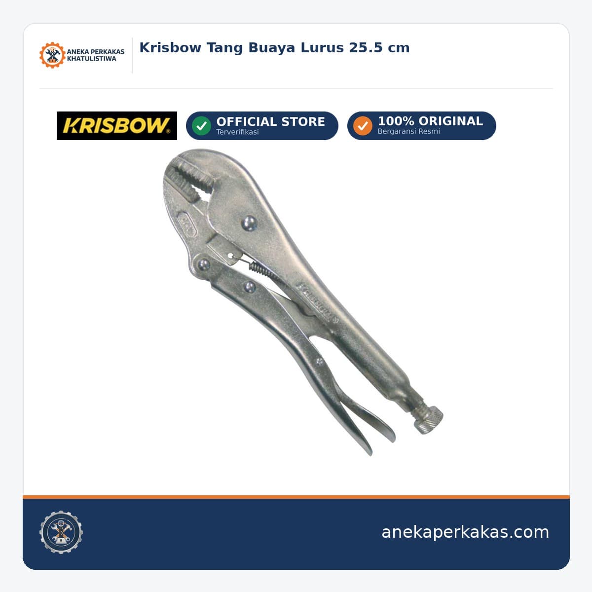 Krisbow Tang Buaya Lurus 25.5 cm