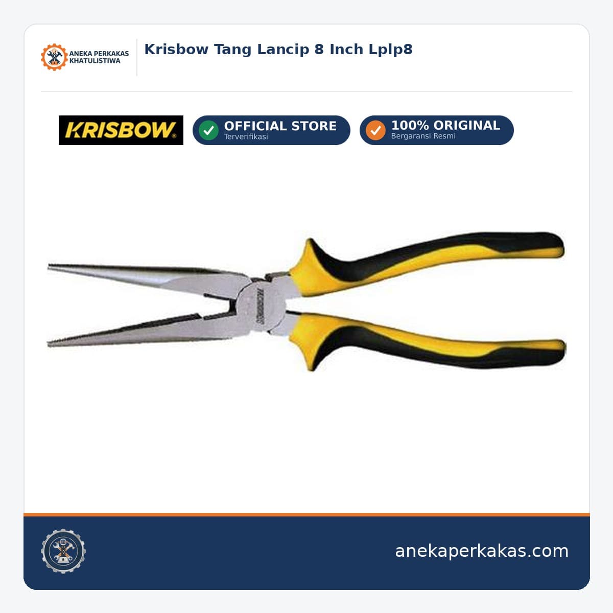 Krisbow Tang Lancip 8 Inch Lplp8