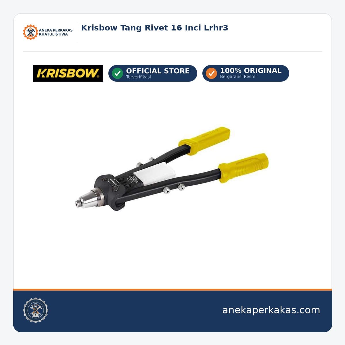 Krisbow Tang Rivet 16 Inci Lrhr3
