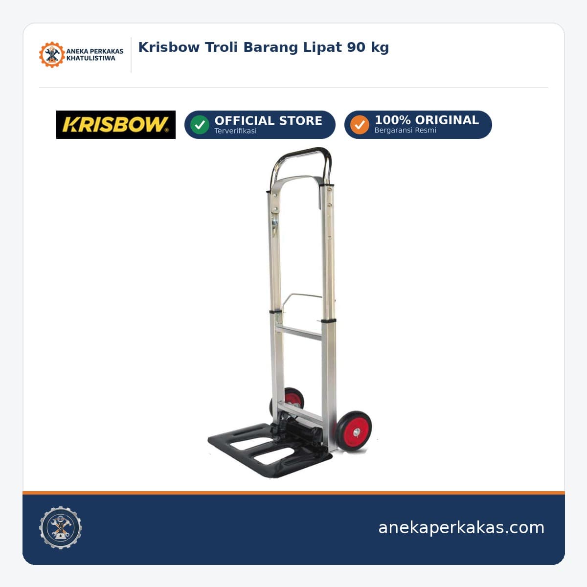 Krisbow Troli Barang Lipat 90 kg