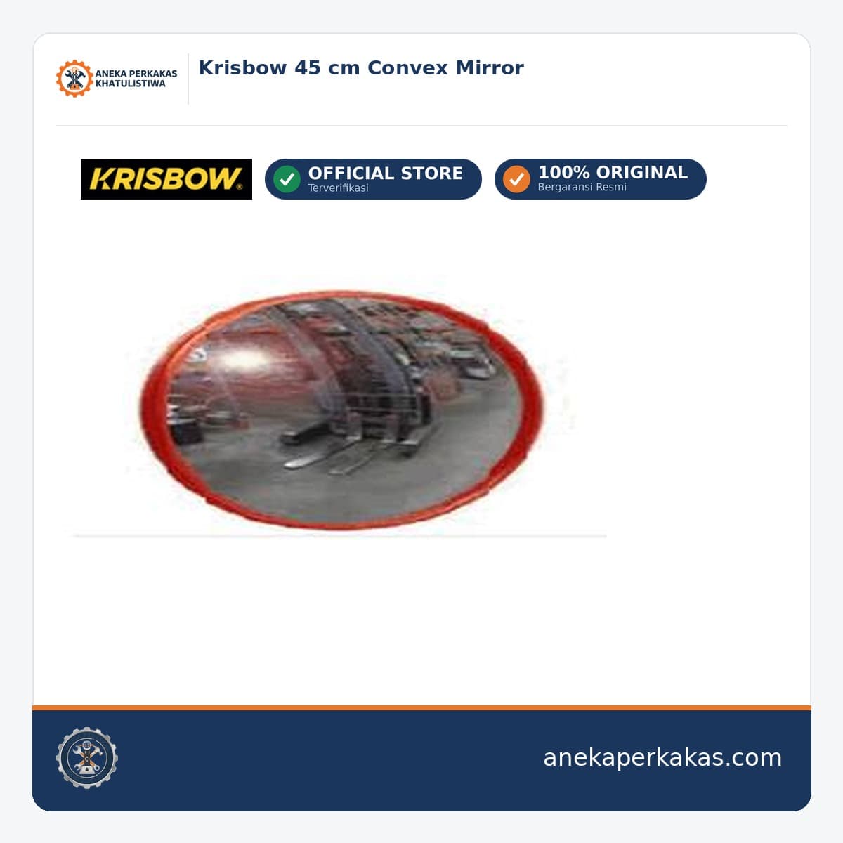 Krisbow 45 cm Convex Mirror