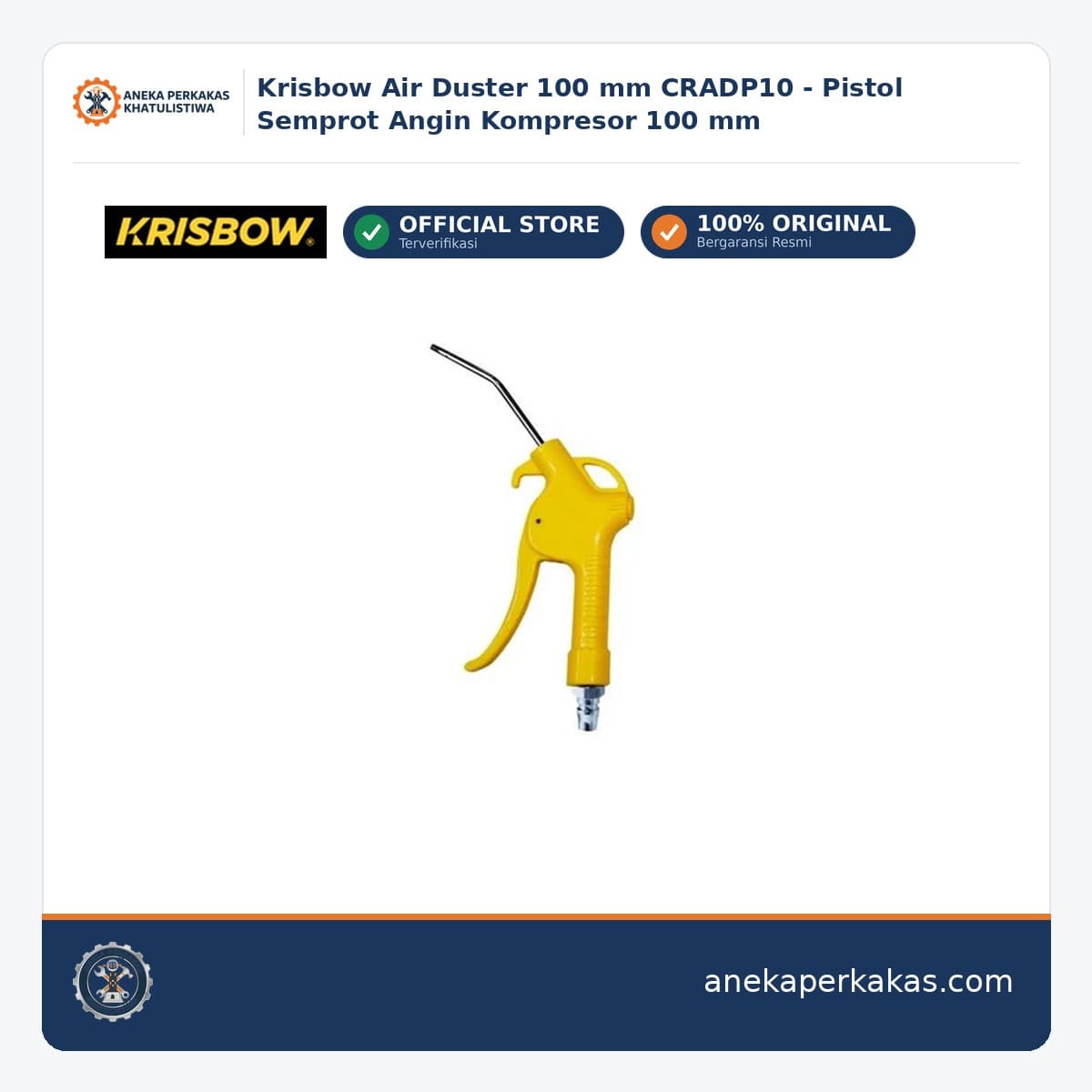 Krisbow Air Duster 100 mm CRADP10 - Pistol Semprot Angin Kompresor 100 mm