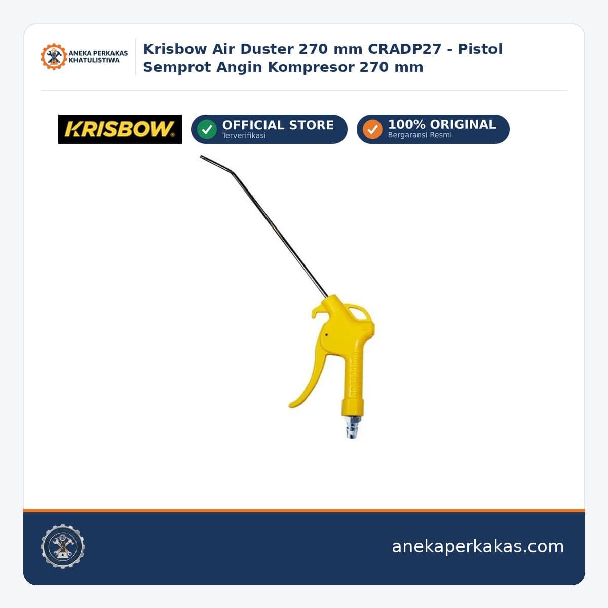 Krisbow Air Duster 270 mm CRADP27 - Pistol Semprot Angin Kompresor 270 mm