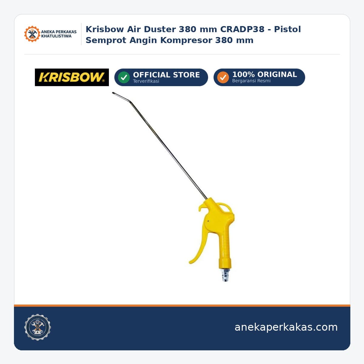 Krisbow Air Duster 380 mm CRADP38 - Pistol Semprot Angin Kompresor 380 mm