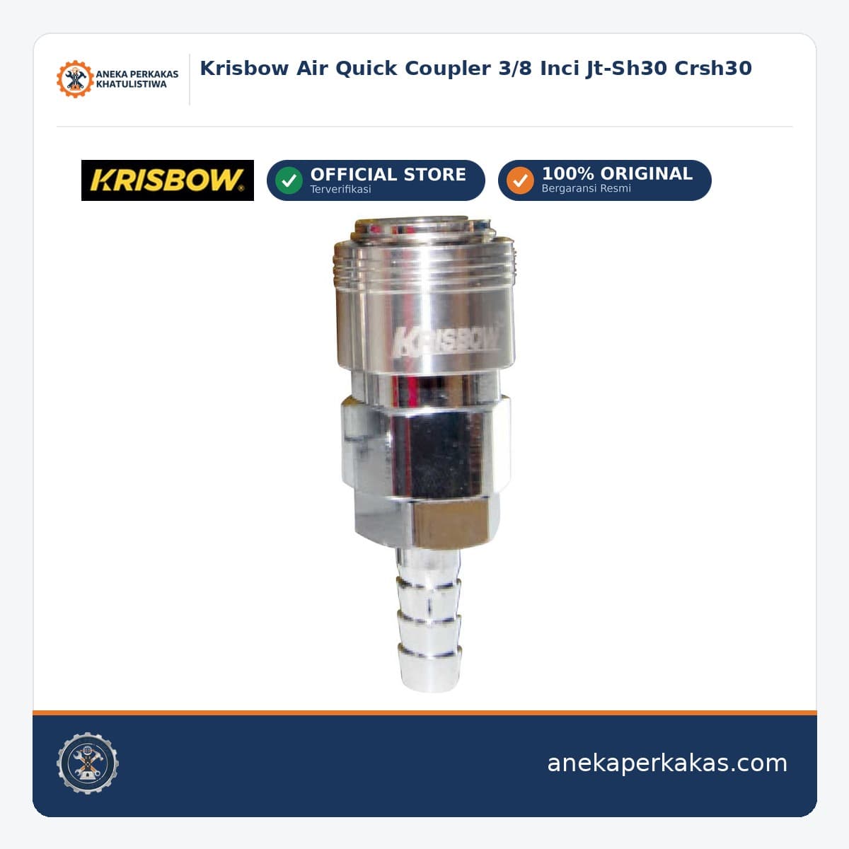 Krisbow Air Quick Coupler 3/8 Inci Jt-Sh30 Crsh30