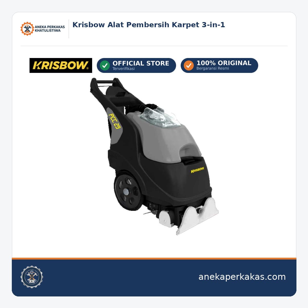 Krisbow Alat Pembersih Karpet 3-in-1