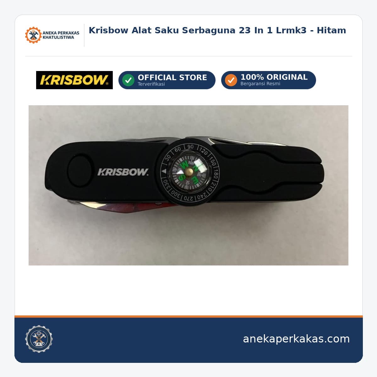 Krisbow Alat Saku Serbaguna 23 In 1 Lrmk3 - Hitam