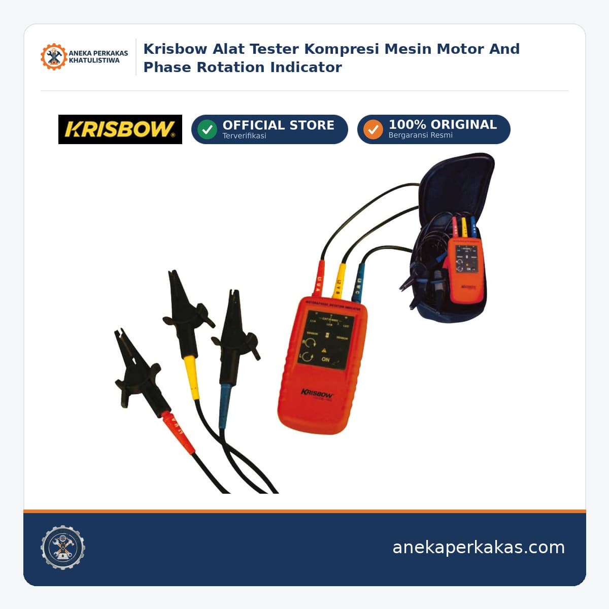 Krisbow Alat Tester Kompresi Mesin Motor And Phase Rotation Indicator