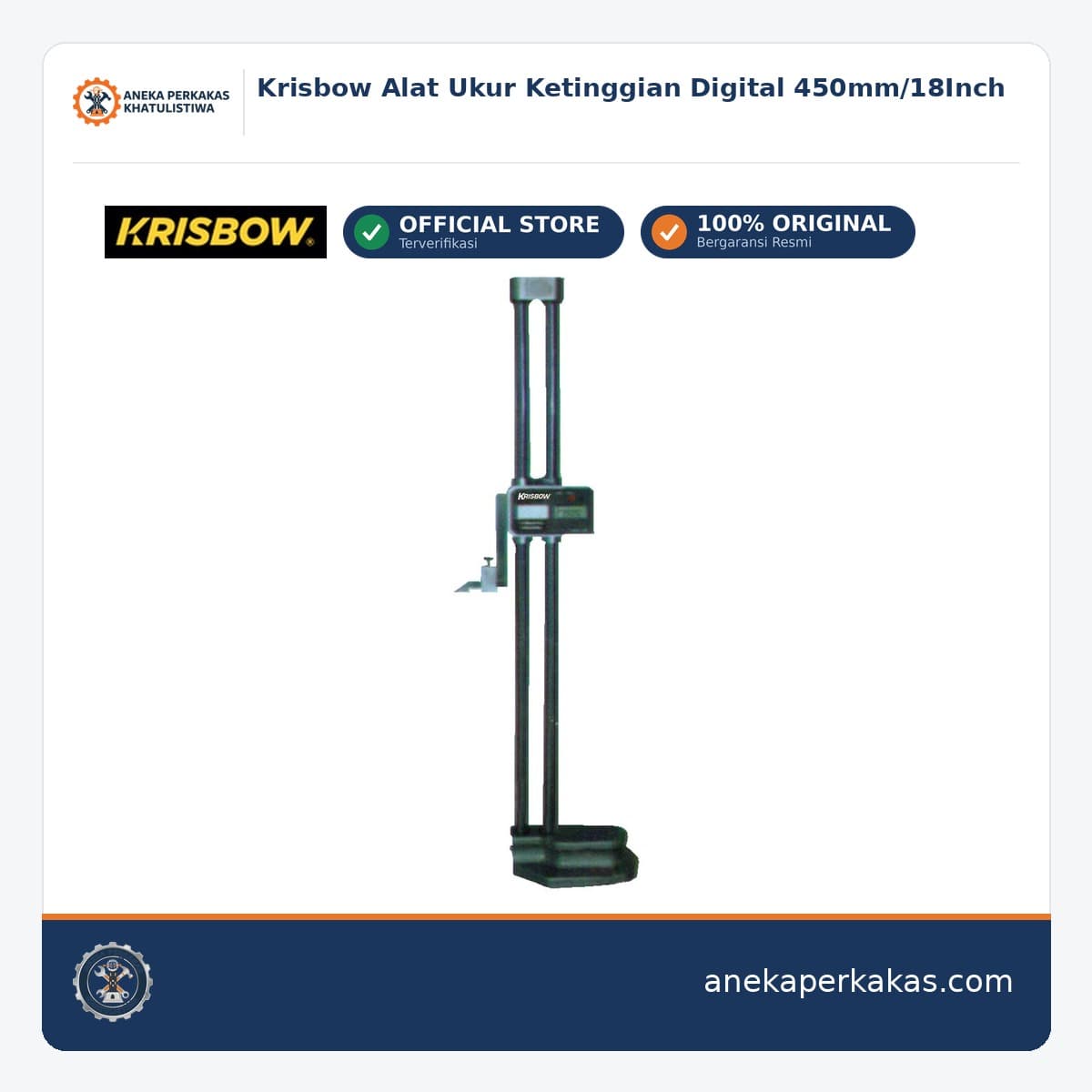 Krisbow Alat Ukur Ketinggian Digital 450mm/18Inch