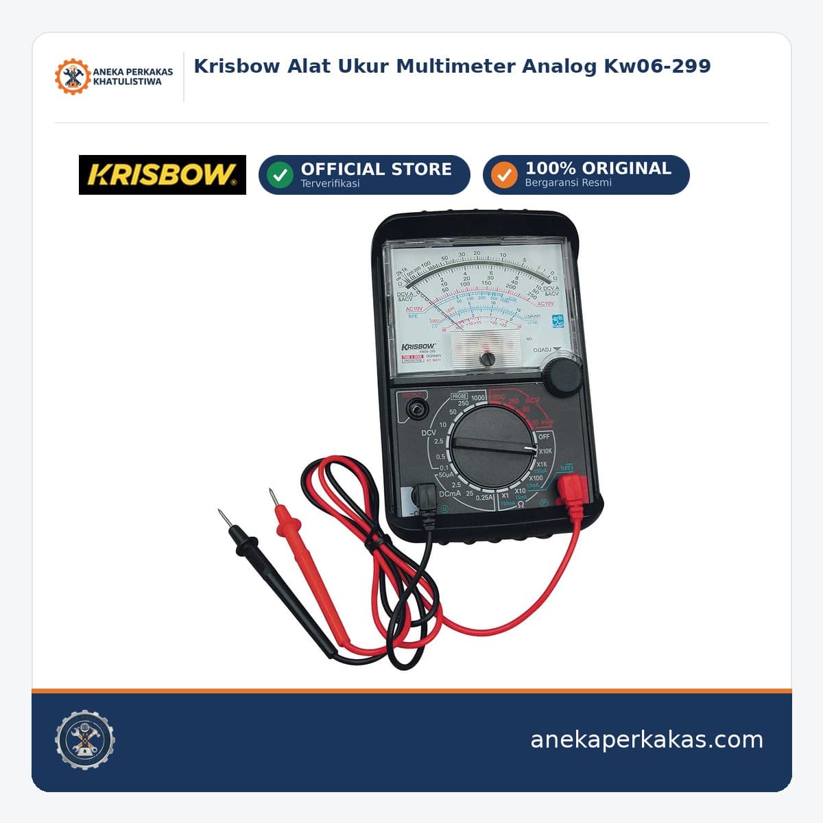 Krisbow Alat Ukur Multimeter Analog Kw06-299