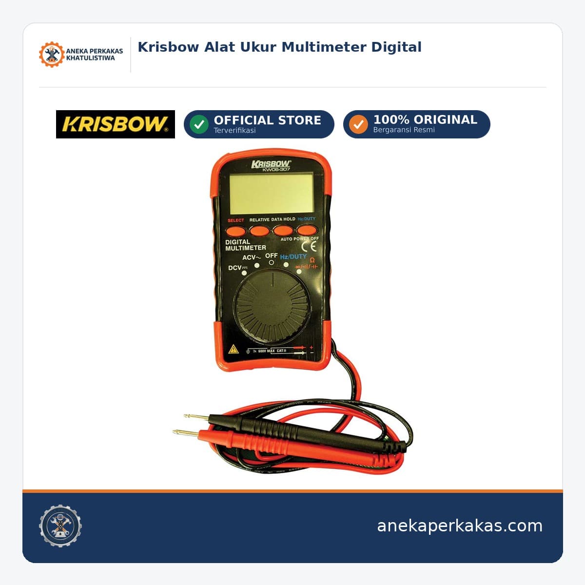Krisbow Alat Ukur Multimeter Digital
