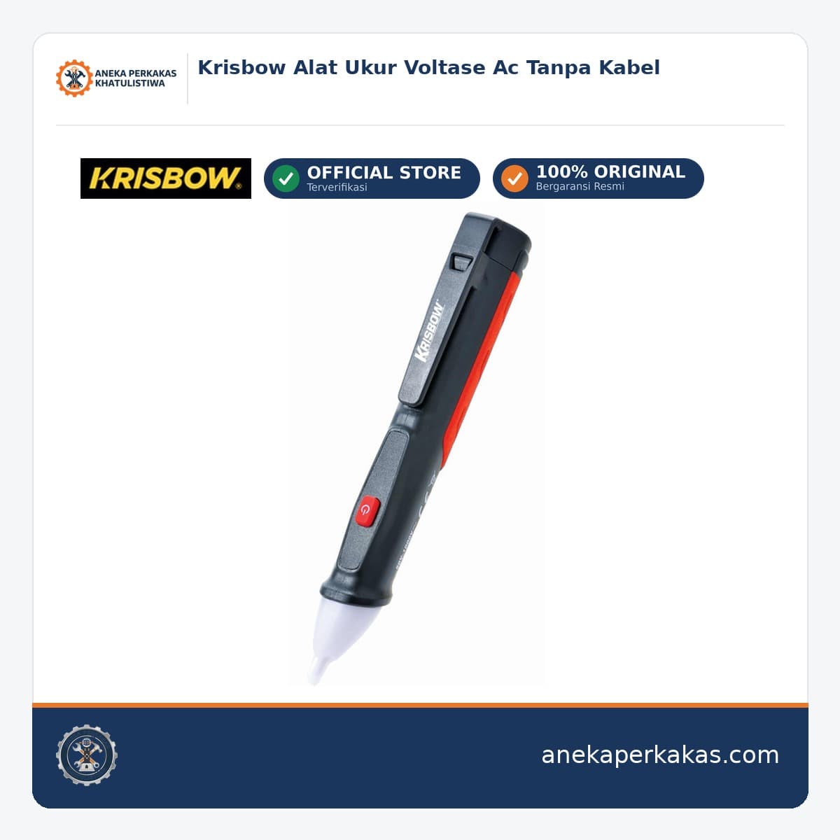 Krisbow Alat Ukur Voltase Ac Tanpa Kabel