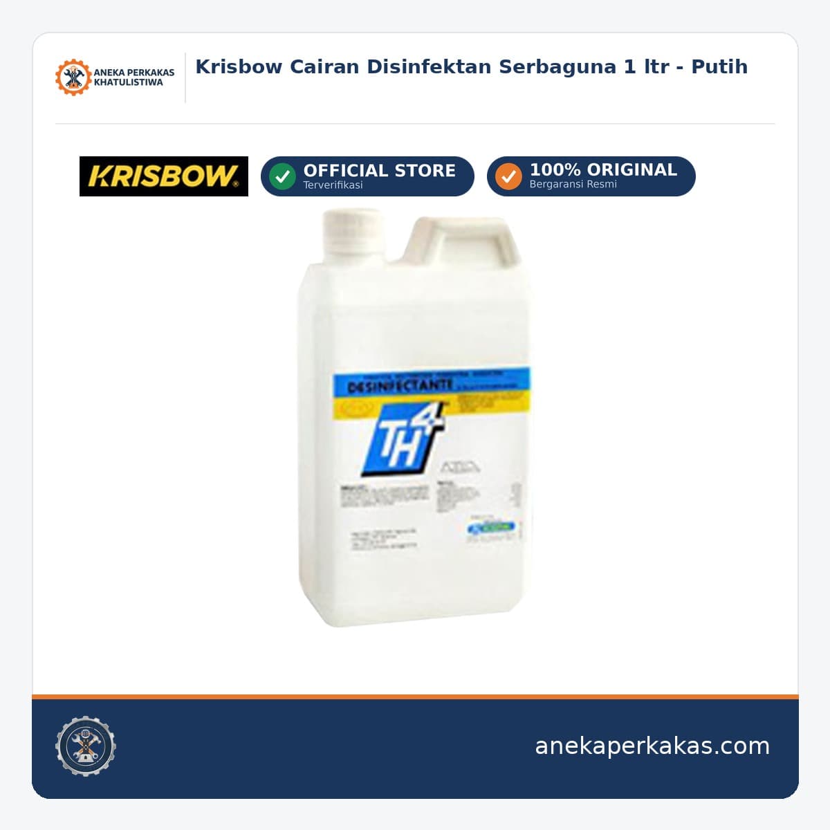 Krisbow Cairan Disinfektan Serbaguna 1 ltr - Putih