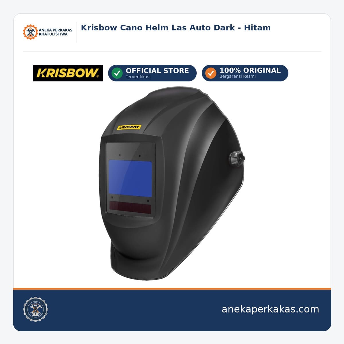 Krisbow Cano Helm Las Auto Dark - Hitam