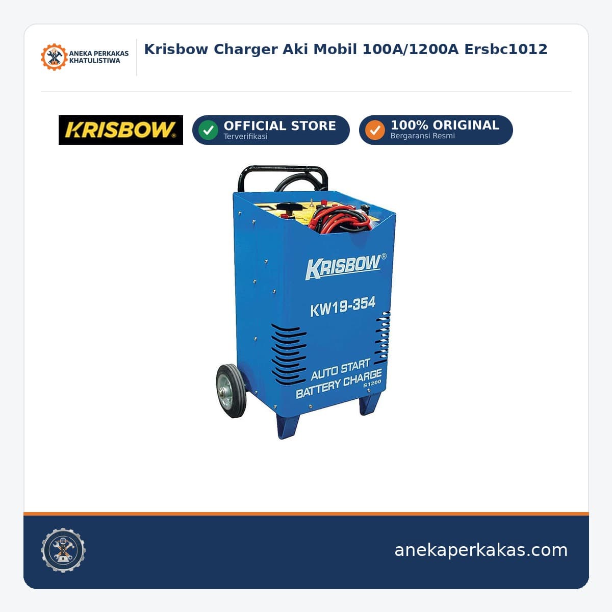 Krisbow Charger Aki Mobil 100A/1200A Ersbc1012
