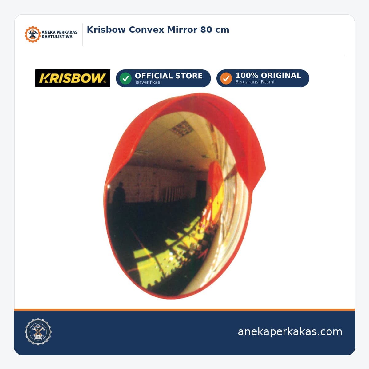 Krisbow Convex Mirror 80 cm