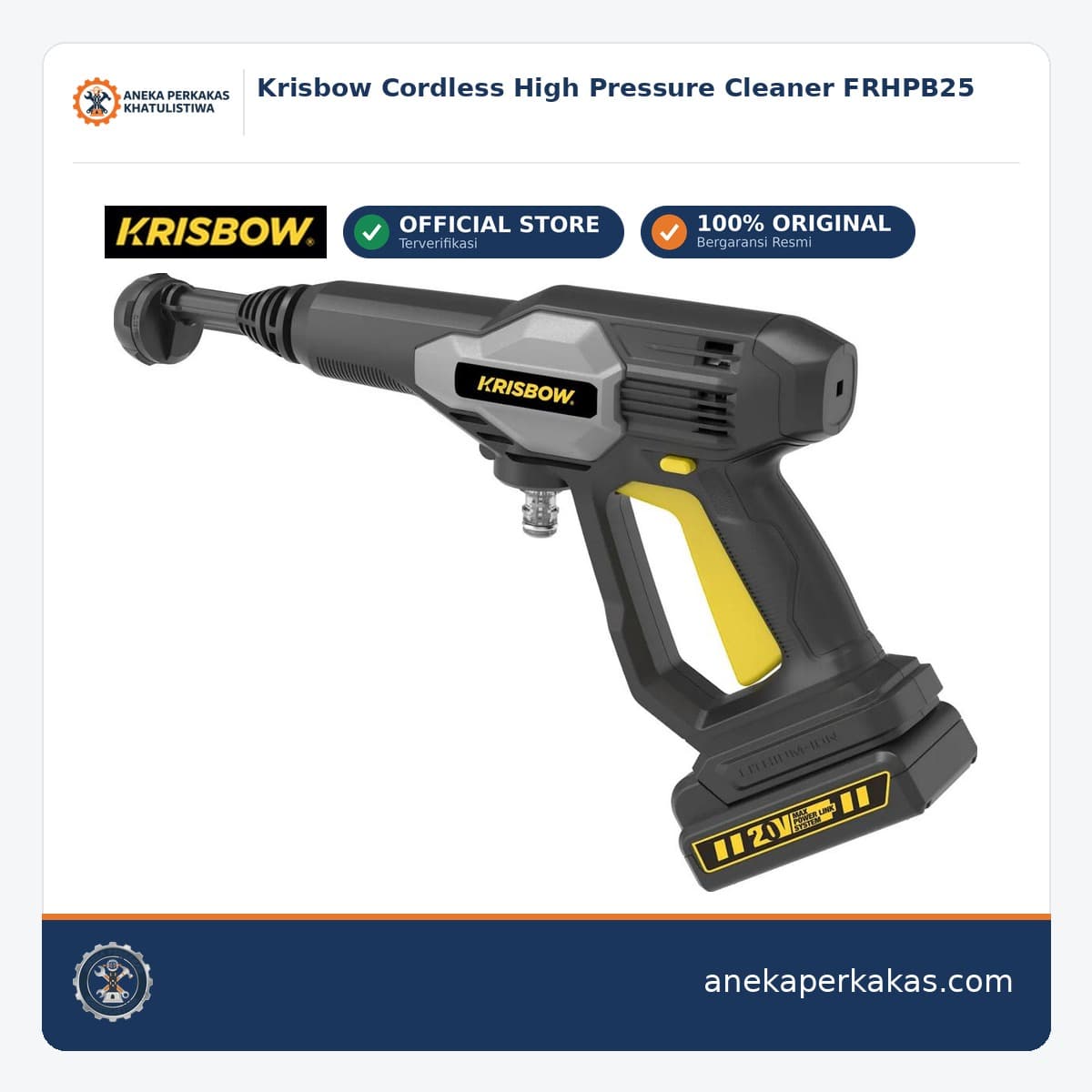 Krisbow Cordless High Pressure Cleaner FRHPB25