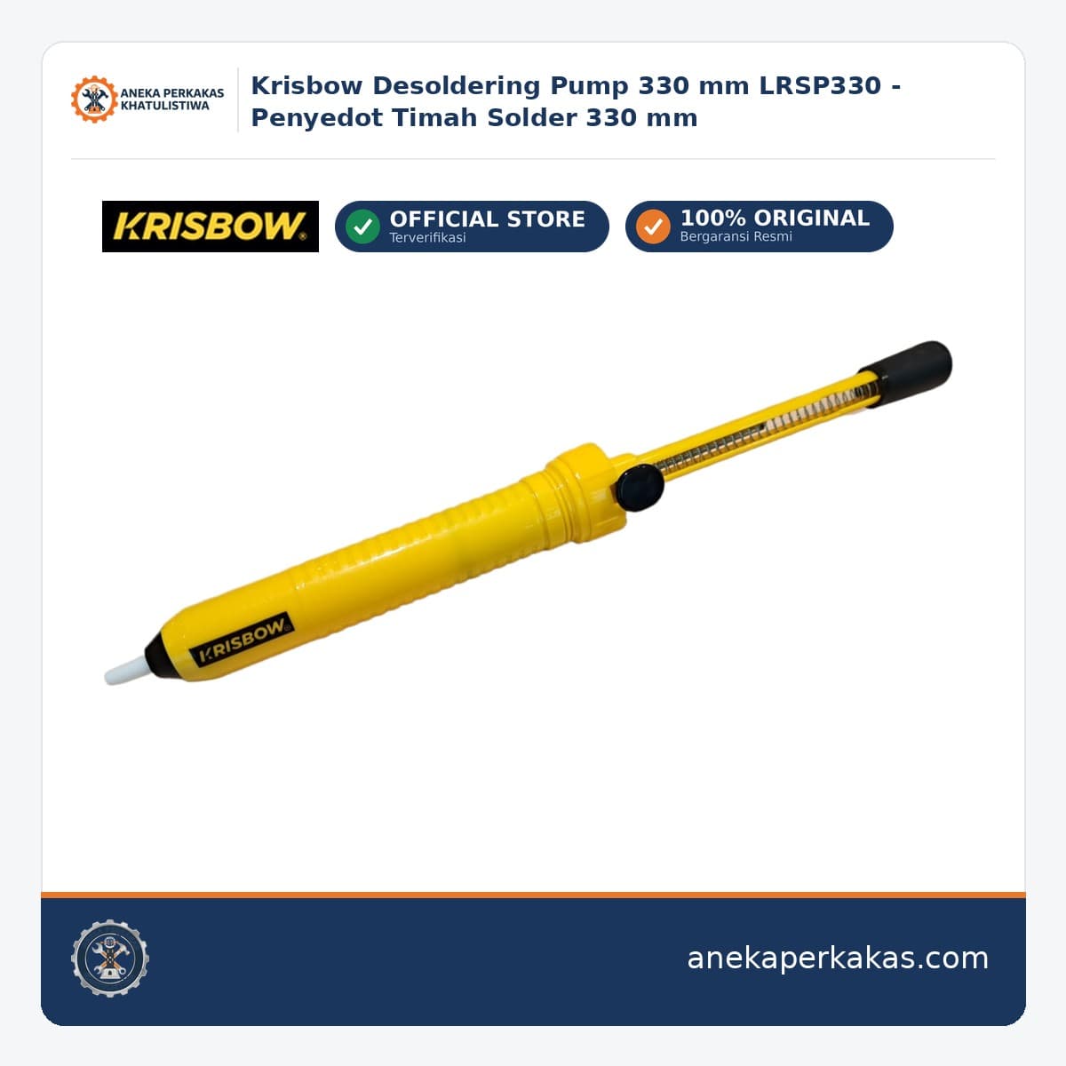 Krisbow Desoldering Pump 330 mm LRSP330 - Penyedot Timah Solder 330 mm