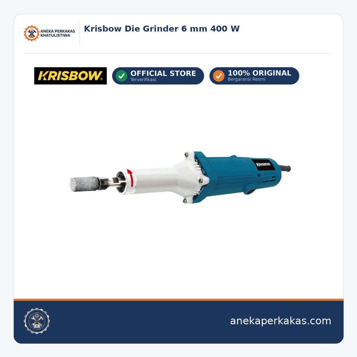 Krisbow Die Grinder 6 mm 400 W