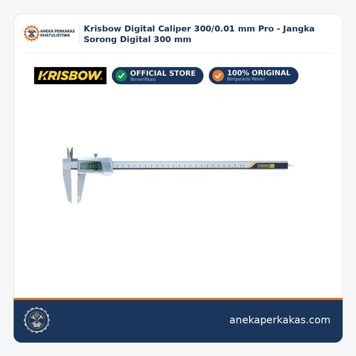 Krisbow Digital Caliper 300/0.01 mm Pro - Jangka Sorong Digital 300 mm