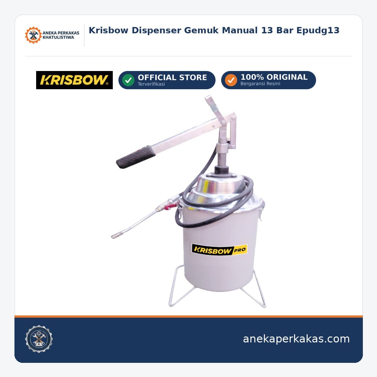 Krisbow Dispenser Gemuk Manual 13 Bar Epudg13