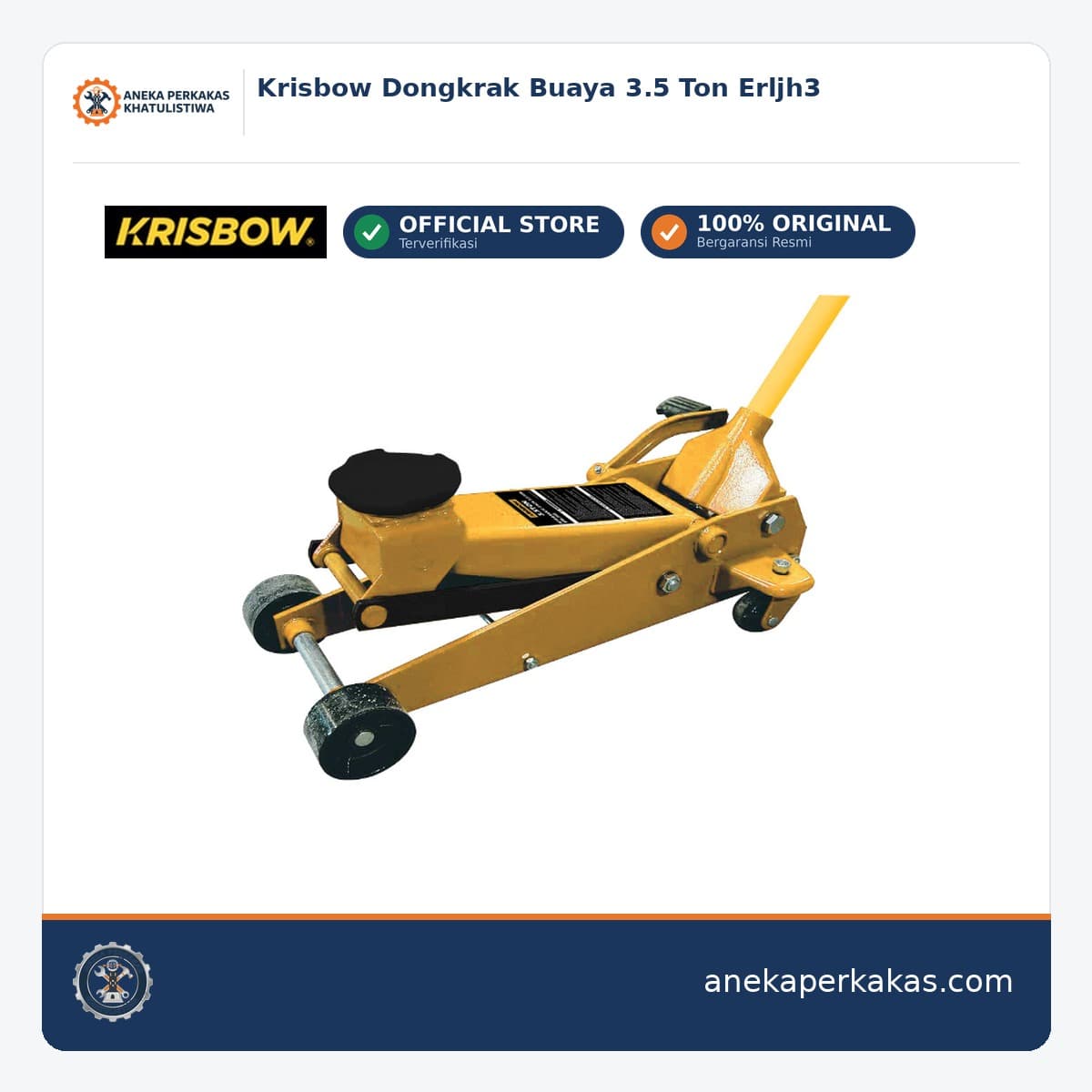 Krisbow Dongkrak Buaya 3.5 Ton Erljh3