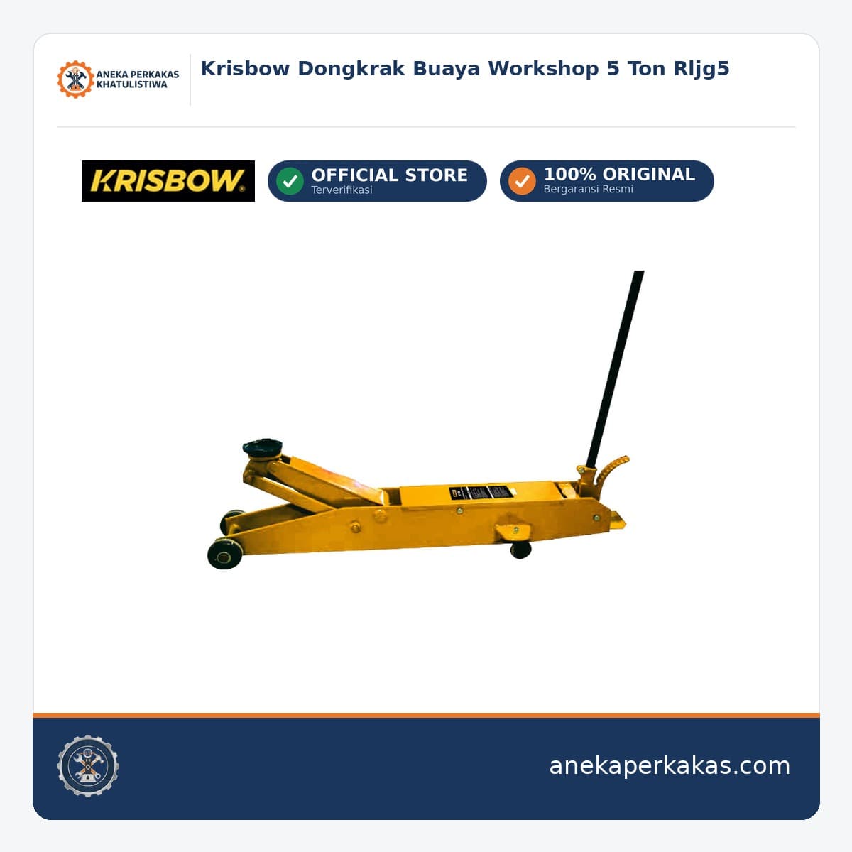 Krisbow Dongkrak Buaya Workshop 5 Ton Rljg5