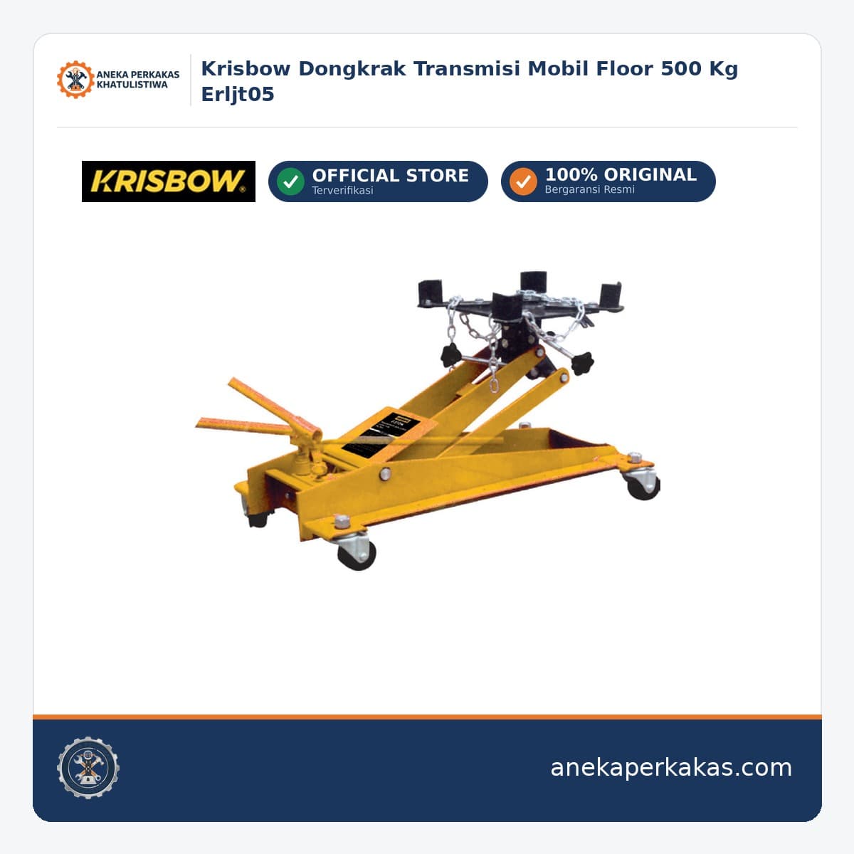 Krisbow Dongkrak Transmisi Mobil Floor 500 Kg Erljt05
